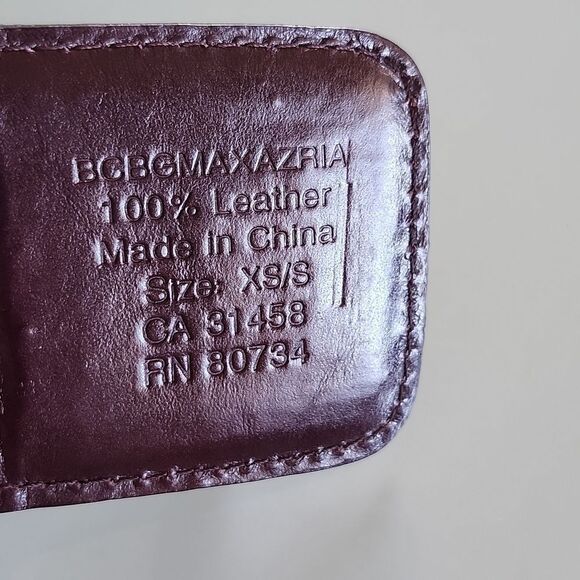 BCBGMAXAZRIA Leather Stretch  Belt - Picture 3 of 8